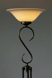 Jugendstil Deckenfluter Mit Glasschirm Von Jugendstil