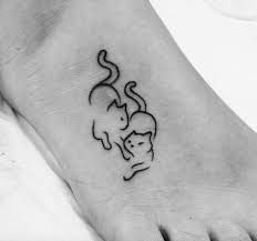 Katzen Tattoos Sind Jetzt Miau Tattoos For Daughters Cat Tattoo Simple Trendy Tattoos