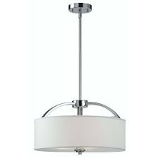 Canarm Milano 3 Light Chrome Modern Contemporary Chandelier Lowes Com Chrome Chandeliers Fabric Shades Contemporary Chandelier