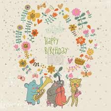 Hier findest du die besten bilder, fotos und gifs zum thema geburtstag. Vector Happy Birthday Card Cartoon Funny Animals Elephant Bear And Leopard Wishes Happy Birthday Vector Illustration 25057603 Fotobanca Fotky Foto