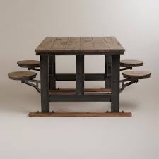 Galvin Cafeteria Table Cafeteria Table Wooden Dining Table Rustic Dining Room Small