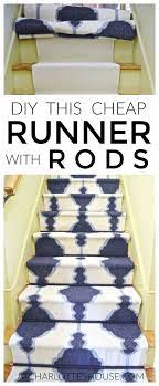 Diy Staircase Runner With Stair Rods Diy Staircase Diy Stairs Staircase Runner