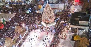 Detroit Campus Martius Christmas Puremichigan American Christmas Traditions Ice Skating Christmas Tree Lighting