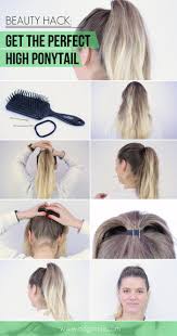 This is a low messy ponytail achieved on the base of a long layered haircut, so the one thing that sets it apart from the others is how the bangs have been worked into the look. How To Get The Perfect High Ponytail Beauty Hack Perfect Ponytail High Ponytail Hairstyles Hair Styles