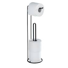 Porte Papier Wc Sur Pied Lugano Noir Achat Vente Serviteur Wc Porte Papier Wc Sur Pied Cdiscount Fixation avec une ventouse, choix de la position à. porte papier wc sur pied lugano noir