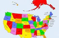Map of the United States of America Stock Illustration ...