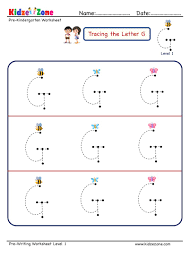 26 alphabet letter tracing worksheets with number and arrow guides! Letter G Letter Tracing Worksheet Big Font Kidzezone