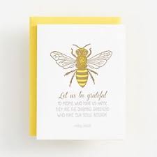 Paper craft ideas for kids. Grateful Bee Greeting Card Paper Source