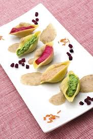 Conchiglioni Ai Tre Ripieni Con Salsa Di Funghi Cucina Naturale Ricetta Idee Alimentari Cucina Naturale Ricette
