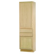 Get free shipping on qualified base, unfinished kitchen cabinets or buy online pick up in store today in the kitchen department. Assembled 24x84x18 In Pantry Kitchen Cabinet In Unfinished Oak Dduc2418ohd The Home Depot