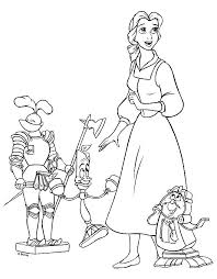 Printable beauty and the beast coloring pages. Belle Beauty And The Beast Coloring Pages Coloring Home