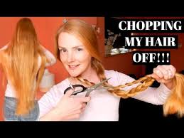 Pretty woman goes to salon with signature long hair but the stylist ends up chopping it all off. Chopping Off My Extremely Long Hair Youtube