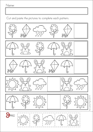 pattern worksheet for kids crafts and worksheets for preschool toddler and kindergarten
