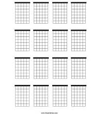 Blank Chord Chart Pdf Free Download Printable With Blank