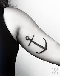 We do not offer piercing, just high quality tattoos! Black Anchor Tattoo By Warda Tattoogrid Net