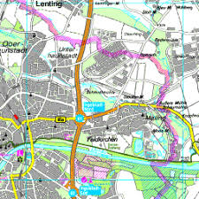Satellite image of ingolstadt, germany and near destinations. Karte Ingolstadt