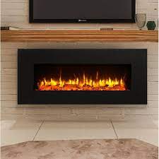 Wall mounted flat tempered glass panel electric fireplace heater with. Pin On Electric Fireplace Wall