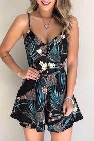 Check spelling or type a new query. Combishort Femme Noir Imprime Fleurie A Bretelles Modebuy Com