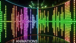 Equalizer Podium Green Screen Video Backgrounds Lights Background Greenscreen