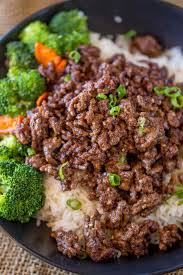 · once heated, add the steak in a single layer . Ground Mongolian Beef Dinner Then Dessert