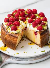 Baked Raspberry And Passionfruit Cheesecake Sweet Recipes Passionfruit Cheesecake Baking