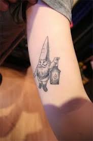 Gnome Tattoo Black And White Tattoos Body Art Tattoos Cool Tattoos