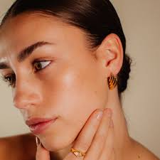 Pendientes de ala, pendientes Zephyr, aretes de gran tamaño, oro de 14  quilates, plata de ley