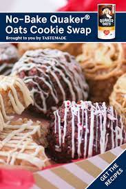 No Bake Quaker Oats Cookie Swap Recipe Dessert Recipes Easy Oat Cookies Baking