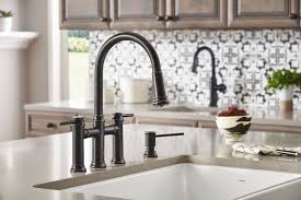 Browse delta's collection of faucets with oil rubbed bronze finish. Bronze Faucet Kitchen Faucet Farmhouse Black Kitchen Faucets Kitchen Faucet