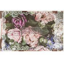 Personally, i do not use mod podge for anything that i want to put food on. Dark Lace Floral Decoupage Tissue Paper Redesign With Prima Uk 19 X 30 Free P P Claire S Crafthouse