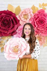 Diy craft ideas paper quilling for kids paper ornaments christmas paper templates quilled paper art. How To Make Large Paper Flowers Crafts Sweet Red Poppy