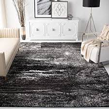 Carpet & flooring store in bucharest, romania. Amazon Com Safavieh Adirondack Collection Adr112a Modern Abstract Non Shedding Stain Resistant Living Room Bedroom Area Rug 8 X 10 Silver Black Furniture Decor