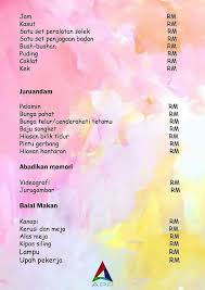 For more information and source, see on this link : Senarai Semak Persiapan Homestay Taman Guru Kota Tinggi Facebook