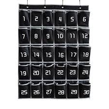 us 15 99 cell phone classroom holder eamay numbered classroom pocket charts hanging wall organizer with 4 metal hooks and pockets 30 in briefcases