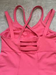 Lululemon Happy Strappy Tank Top, Size 6, Pink Lemonade Coral, Cris-Cross  Back | eBay