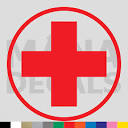 Red Cross Vinyl Die Cut Decal Sticker - Medical First Aid Plus ...