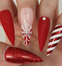 3d snowman acrylic nail art. 57 Festive Christmas Nail Art Ideas Mismatched Red Christmas Nails Best Acrylic Nails Ombre Nails Nail Art Designs Lipsticks