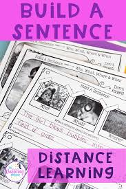 Distance Learning Speech Therapy Grammar Worksheets Speech Pathology Activities I Love School Speech Therapy Materials