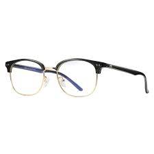 Half Black And Clear Glasses Peekaboo Computer Optical Glasses Men Anti Blue Light 2019 Black Semi Rimless Women Eyewear Frame Womens Eyewear Frames Optical Glasses Men Sunglasses Branding