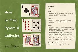 Pyramid Is A Solitaire Card Game With Very Simple Rules It Takes Just A Few Minutes To Play Each Hand L Solitaire Cards Solitaire Card Game Pyramid Solitaire