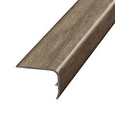Luxury vinyl nosings has all of the nosings, trim, stair treads and mouldings to make your new luxury vinyl stairs stylish and safe. Mohawk Autumn Harvest Grey Oak 1 32 In Thick X 1 88 In Wide X 78 7 In Length Vinyl Stair Nose Molding Mg001766 The Home Depot