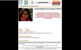 Check spelling or type a new query. Activan Alerta Amber Por Desaparicion De Alexandra Salazar Cerca De La Lagunilla