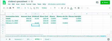 The Dividend Investing Resource Center Dividend Spreadsheet For Google Sheets In 2020 Dividend Investing Dividend Investing