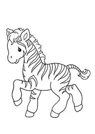 Animated Cute Zebra Coloring Page For Kids In 2020 Zebra Coloring Pages Coloring Pages Cute Coloring Pages
