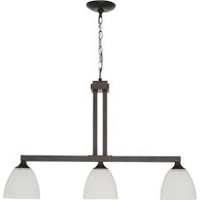 Home depot kitchen island lighting fixtures. Hampton Bay Mattock 3 Light Oil Rubbed Bronze Kitchen Island Light With Glass Shades Hdp12058 The Home Depot