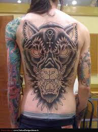 A tattoo can show a pair of… 76 Meaningful Wolf Tattoo Designs Ideas For Back