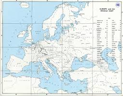 Library of congress digital collections stars and stripes: Map Of Europe And The Middle East Prior To World War Ii