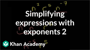 Topics of the quiz include exponents and. Simplifying Expressions With Exponents Algebra I Khan Academy Youtube