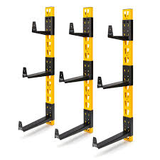 The recessed… dewalt hand tool wall mount | etsy. Dewalt 36 Inch H 3 Piece Wall Mount Steel Cantilever Rack In Yellow The Home Depot Canada