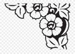 A flower drawing border with hibiscus flowers png. Easy Drawing Easy Simple Flower Design Border Drawing